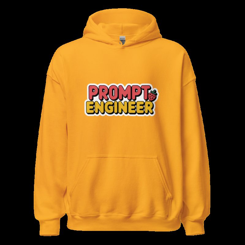 Strawberry Lemonadai Prompt Engineer Hoodie Gold