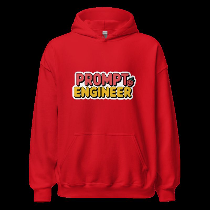 Strawberry Lemonadai Prompt Engineer Hoodie Red