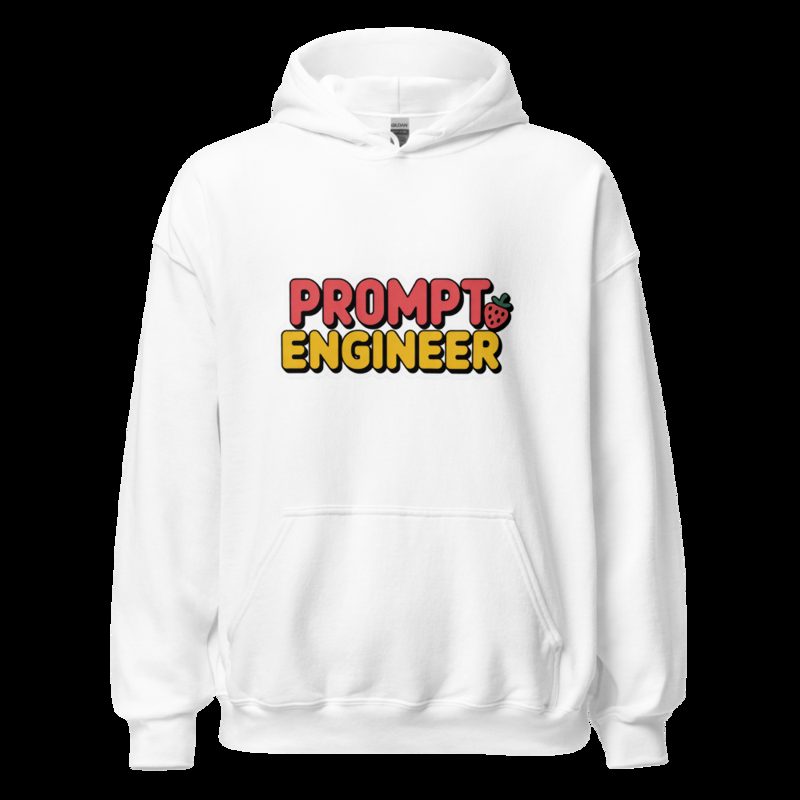 Strawberry Lemonadai Prompt Engineer Hoodie White