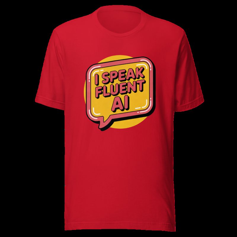 Strawberry Lemonadai Fluent In AI Tee Red
