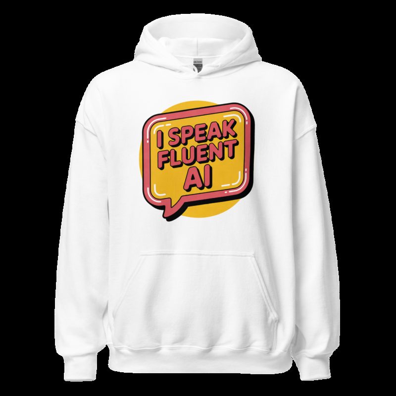 Strawberry Lemonadai Fluent In AI Hoodie White