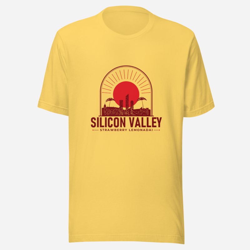 Strawberry Lemonadai Silicon Valley Sunset Tee Yellow