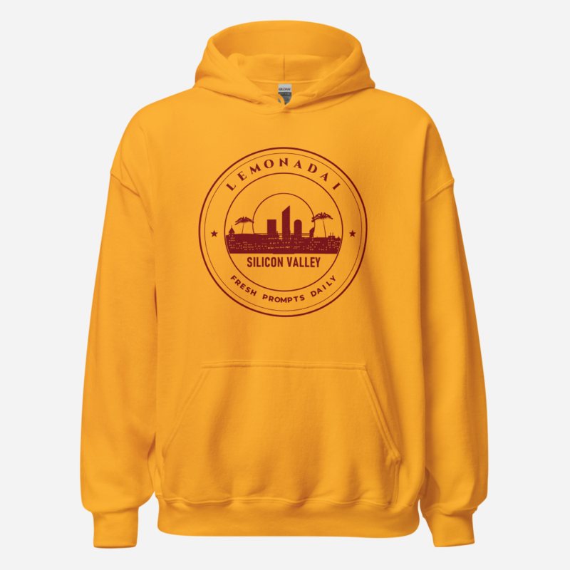Strawberry Lemonadai Fresh Prompts Crest Hoodie Gold