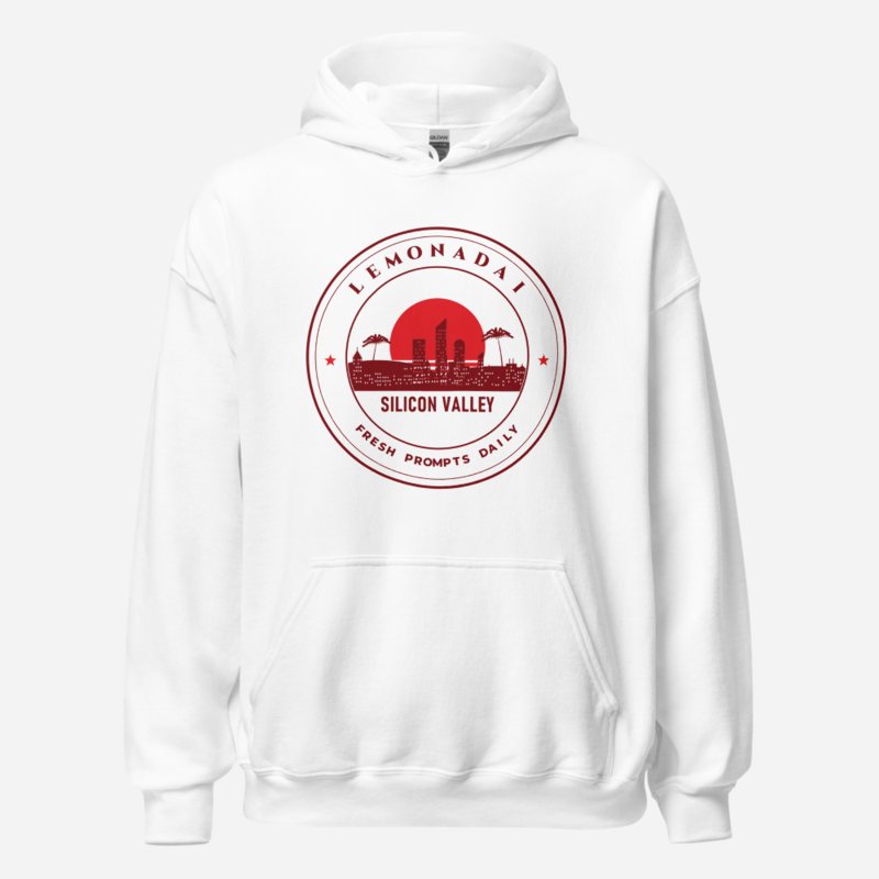 Strawberry Lemonadai Fresh Prompts Crest Hoodie in White