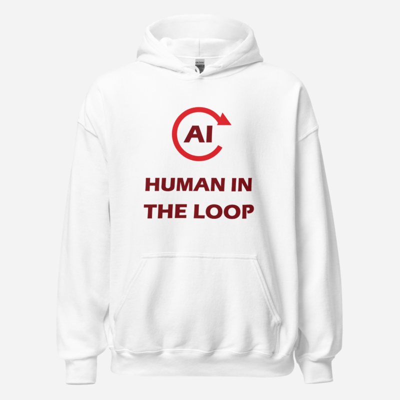 Strawberry Lemonadai Human In The Loop Hoodie in White