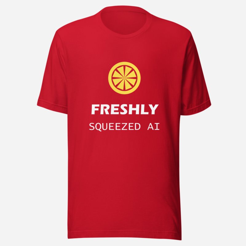 Strawberry Lemonadai Freshly Squeezed AI Tee Red