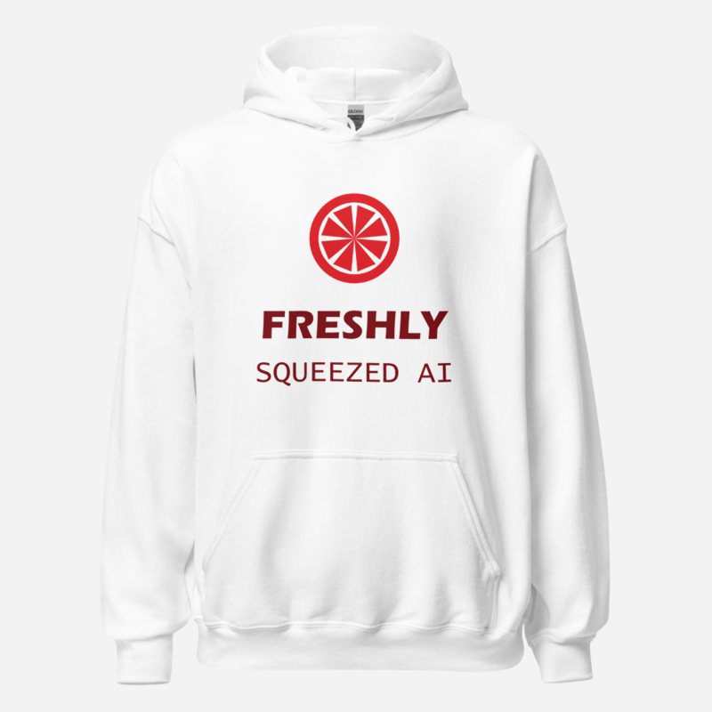 Strawberry Lemonadai Freshly Squeezed AI Hoodie in White