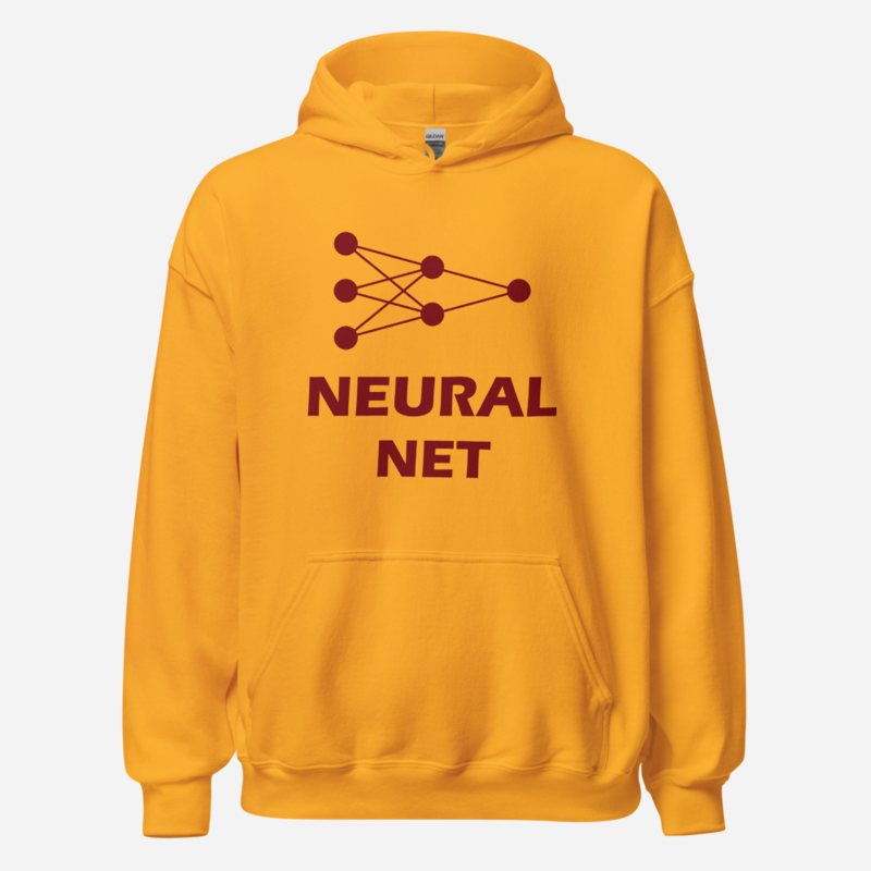 Strawberry Lemonade AI Neural Net Hoodie Gold