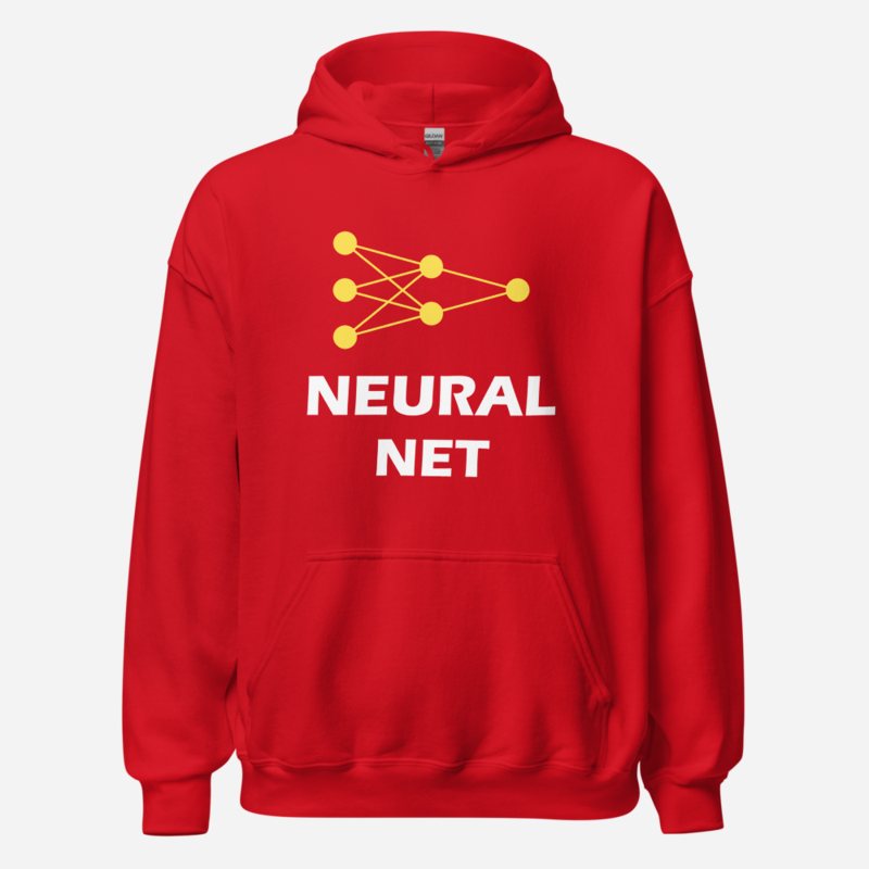Strawberry Lemonade AI Neural Net Hoodie Red