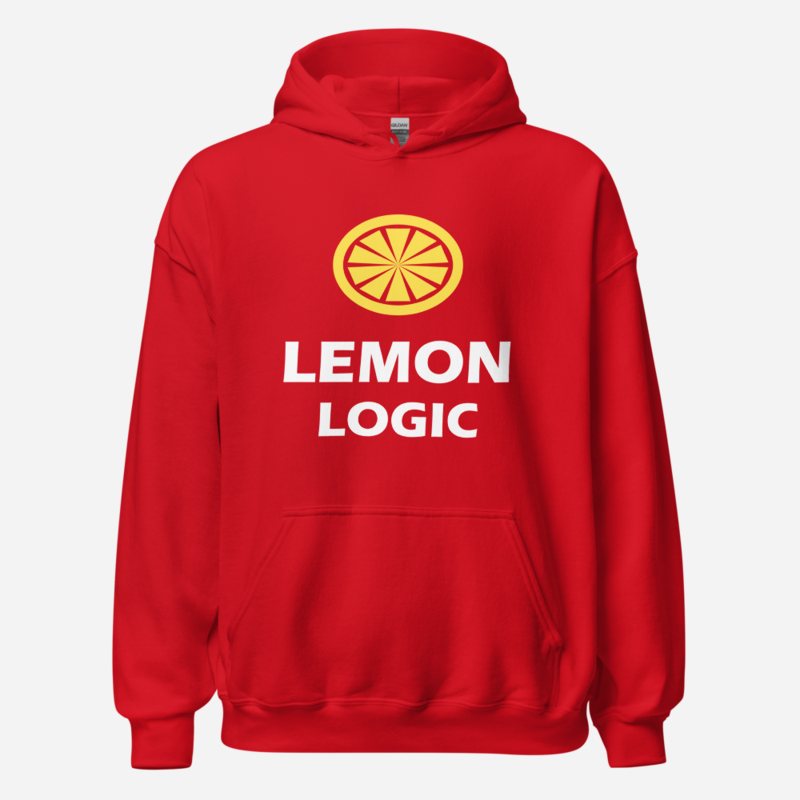 Strawberry Lemonade AI Lemon Logic Hoodie Red