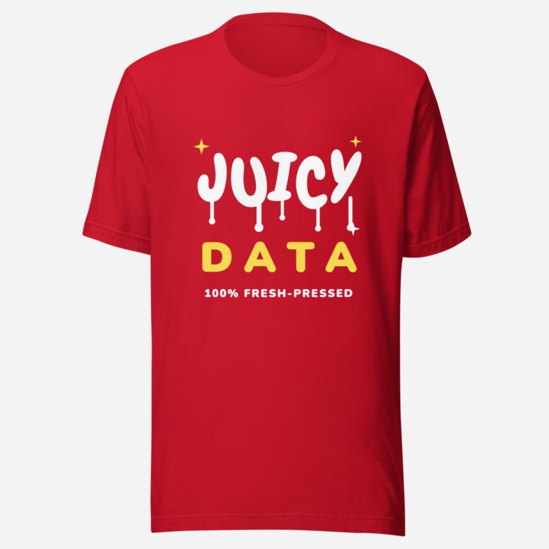 Strawberry Lemonade AI Juicy Data Tee Red