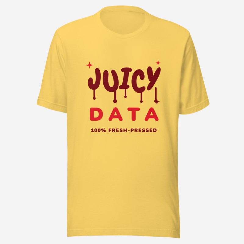 Strawberry Lemonade AI Juicy Data Tee Yellow