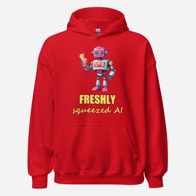 Strawberry Lemonade AI Freshly Squeezed Ai Robot Lemonade Hoodie