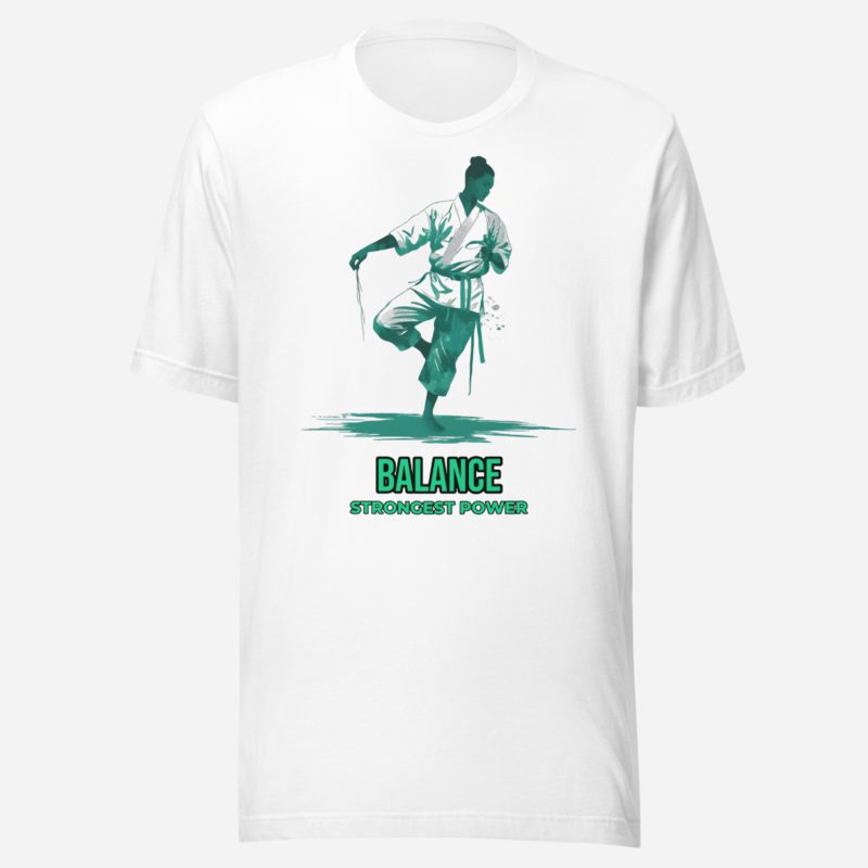 Strongest Power Balance Tee White