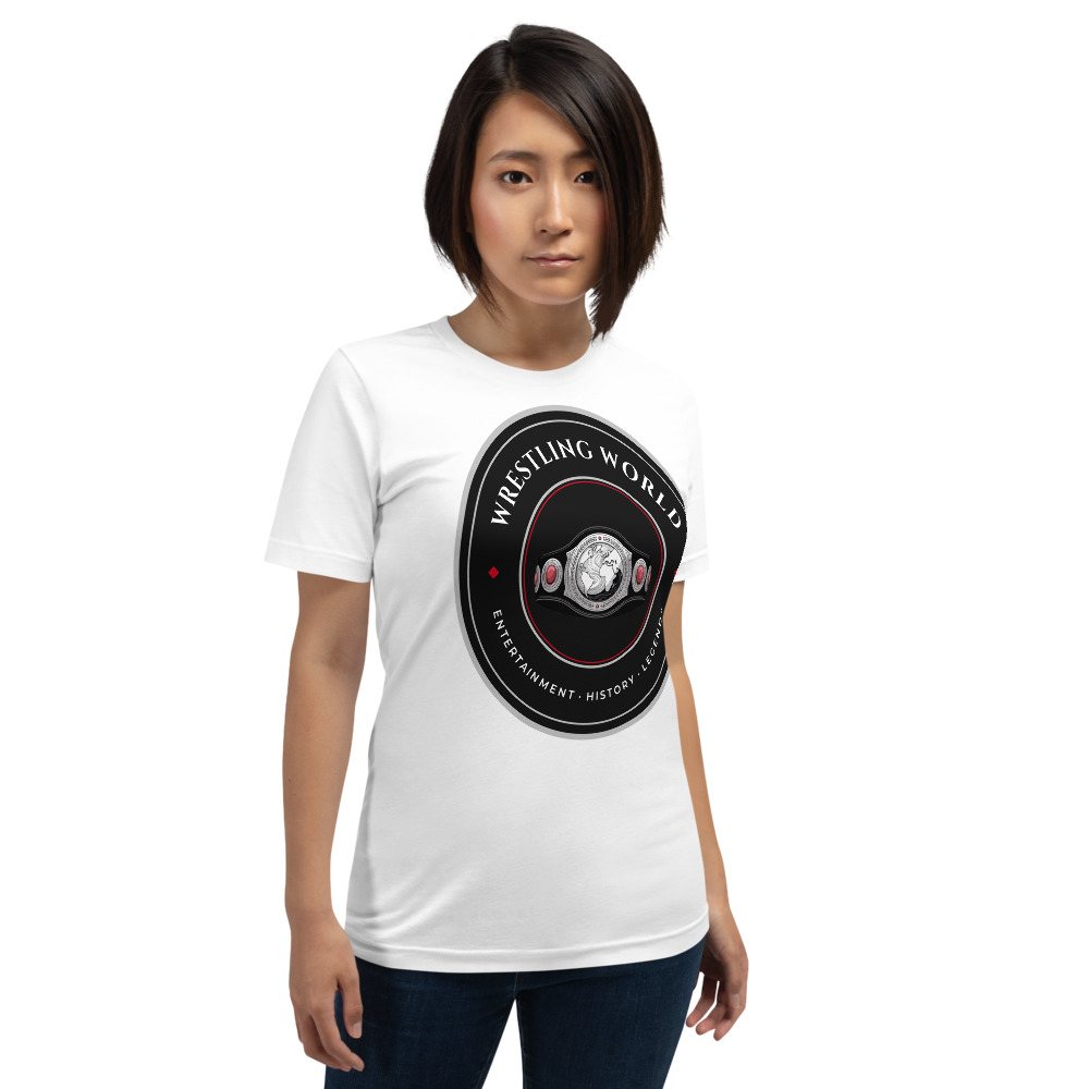 Entertainment Wrestling World Title Belt Crest Tee Front