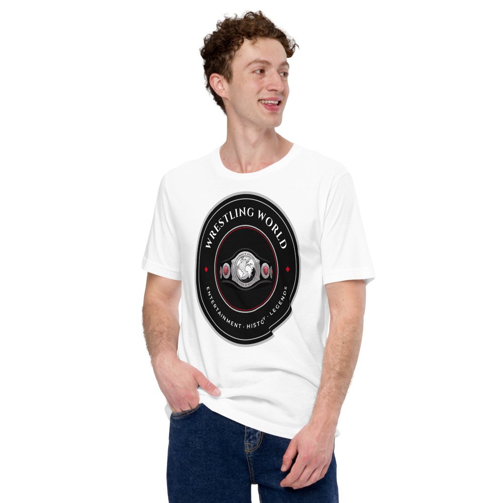 Entertainment Wrestling World Title Belt Crest Tee Front