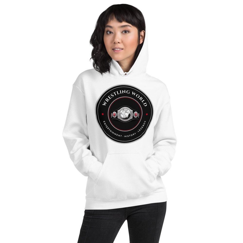 Entertainment Wrestling World Title Belt Crest Hoodie Front