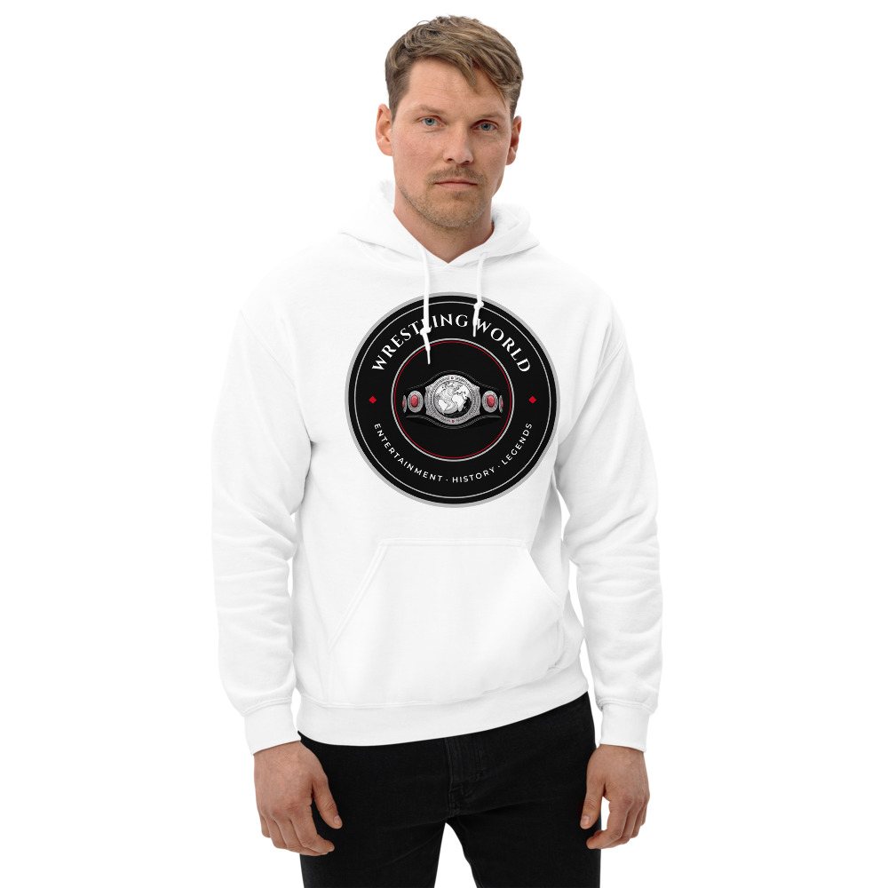 Entertainment Wrestling World Title Belt Crest Hoodie Front