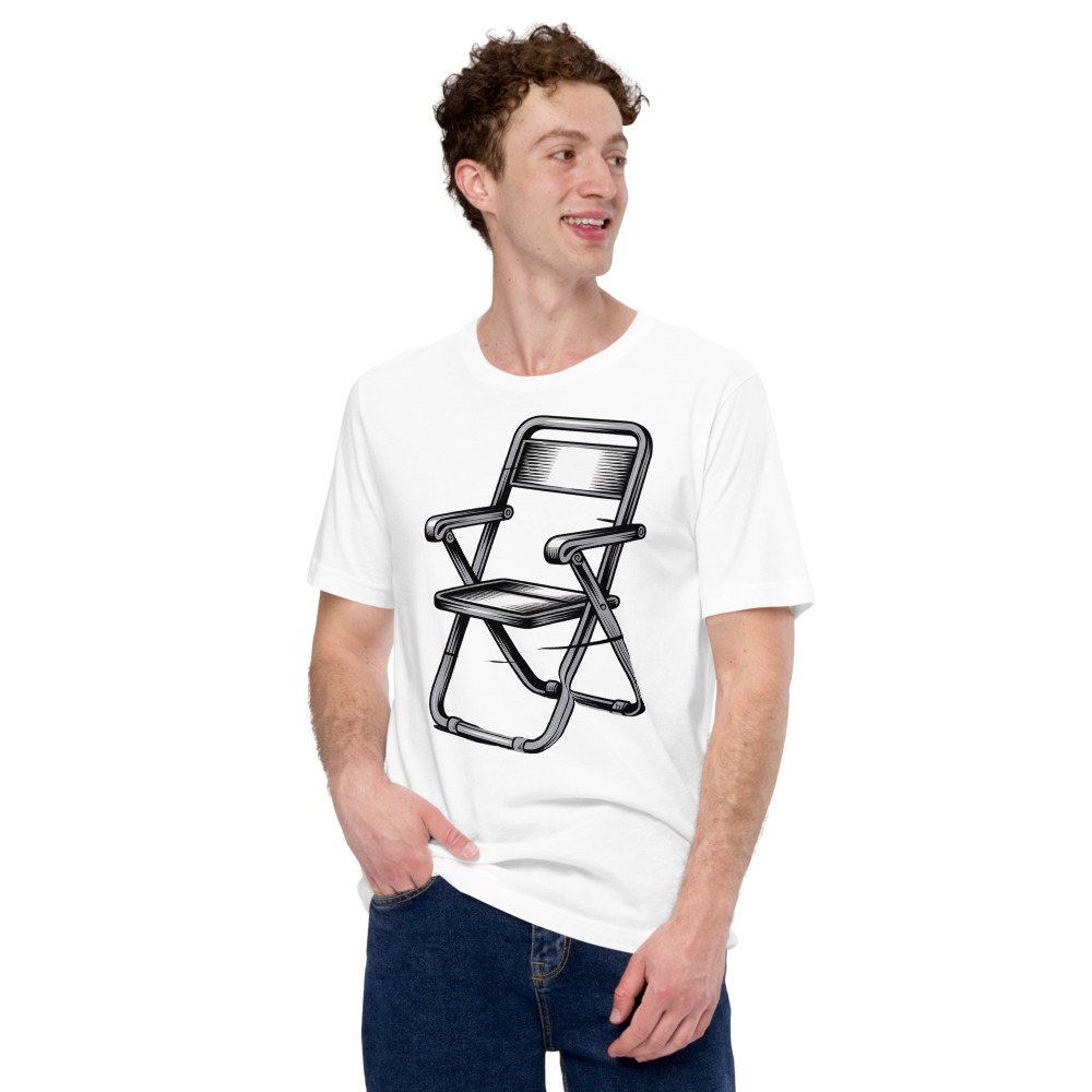 Entertainment Wrestling World Steel Chair Tee Front