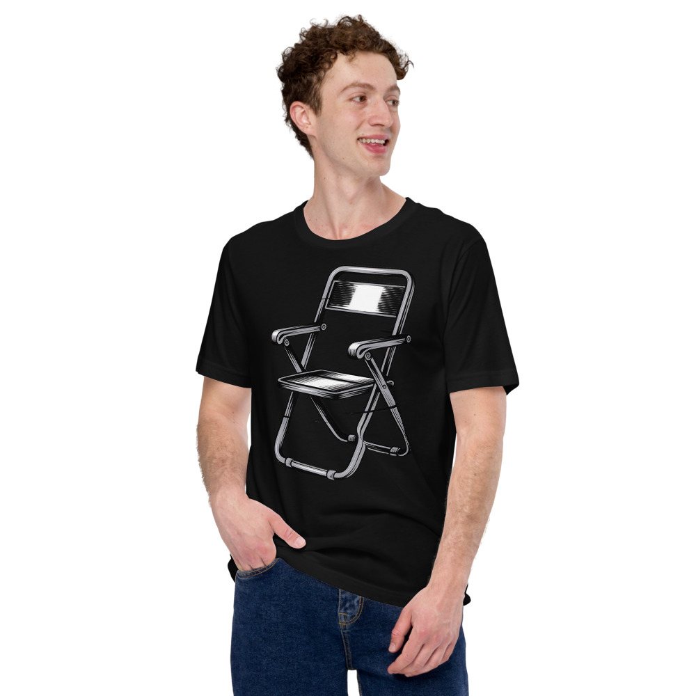 Entertainment Wrestling World Steel Chair Tee Front
