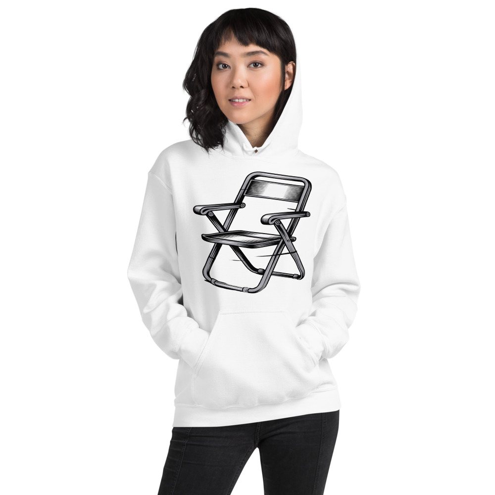 Entertainment Wrestling World Steel Chair Hoodie Front