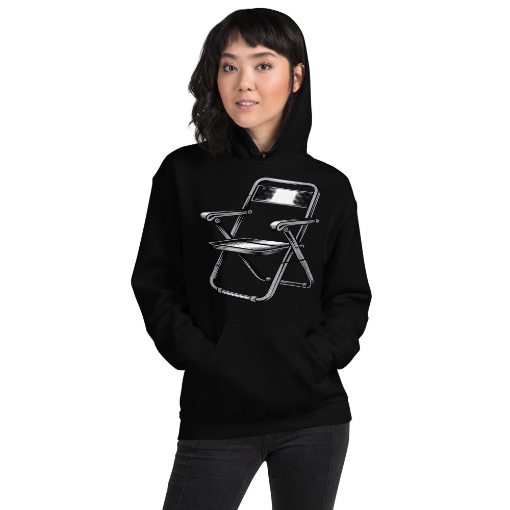 Entertainment Wrestling World Steel Chair Hoodie Front