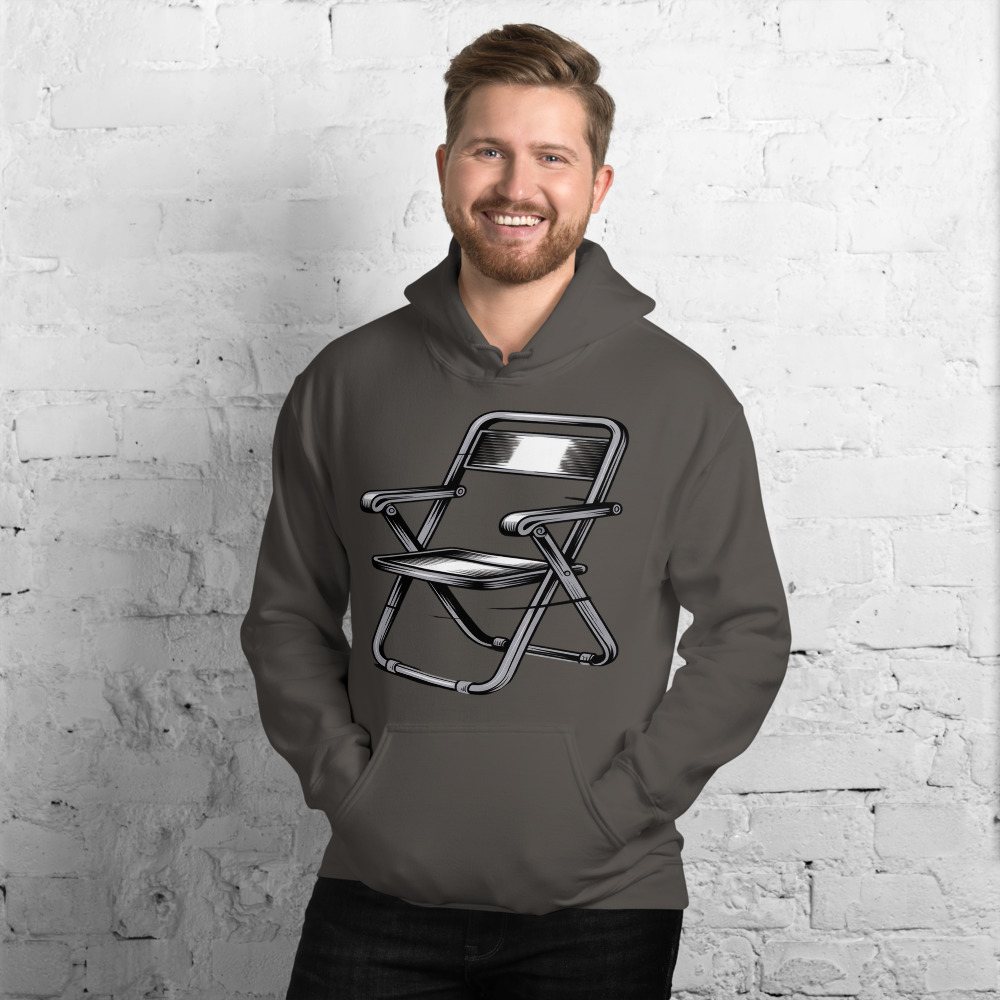Entertainment Wrestling World Steel Chair Hoodie Front