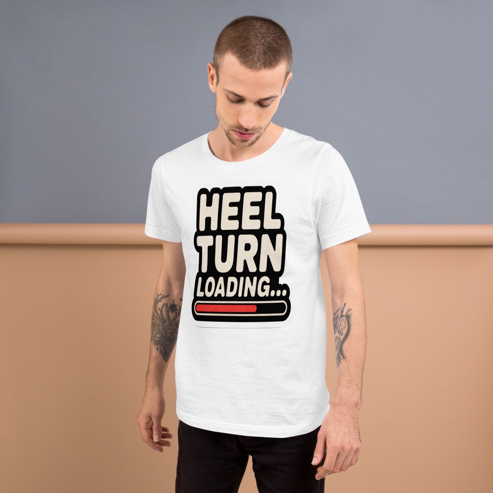 Entertainment Wrestling World Heel Turn Loading Tee Front