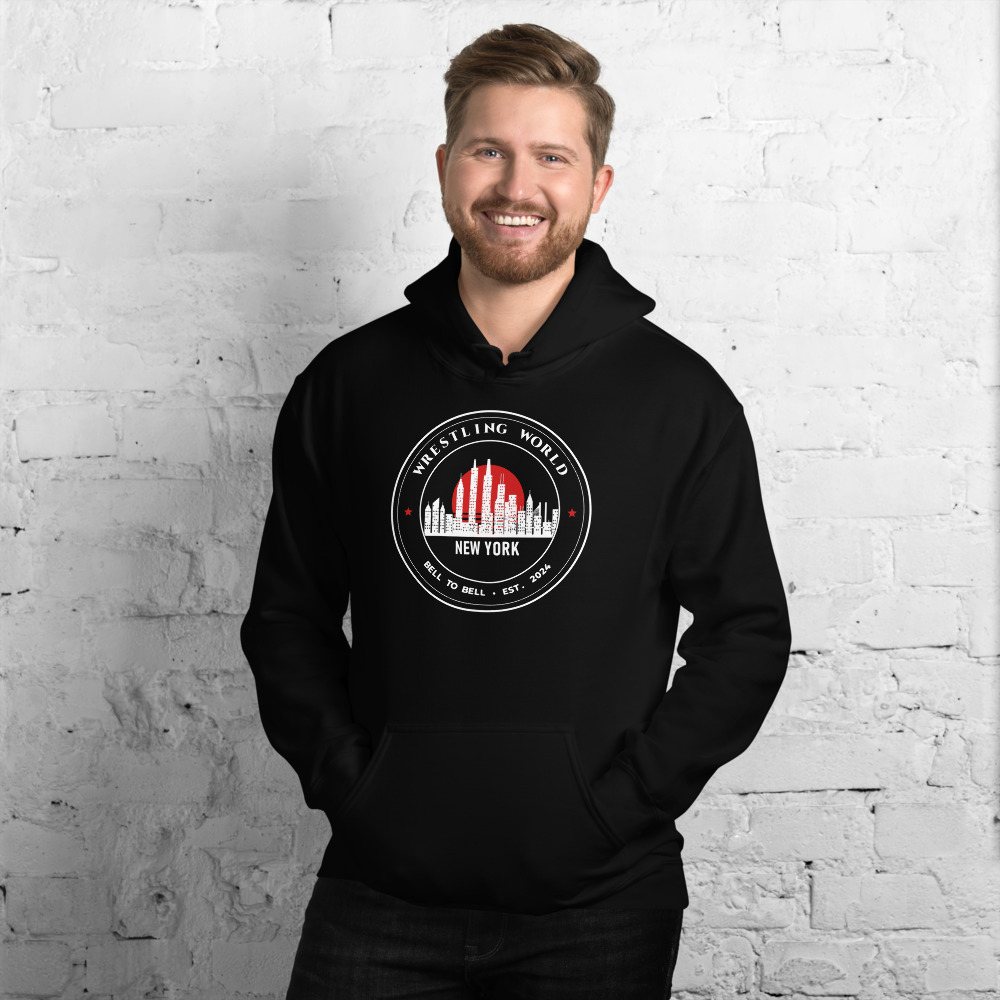 Entertainment Wrestling World Bell To Bell Crest Hoodie in Black