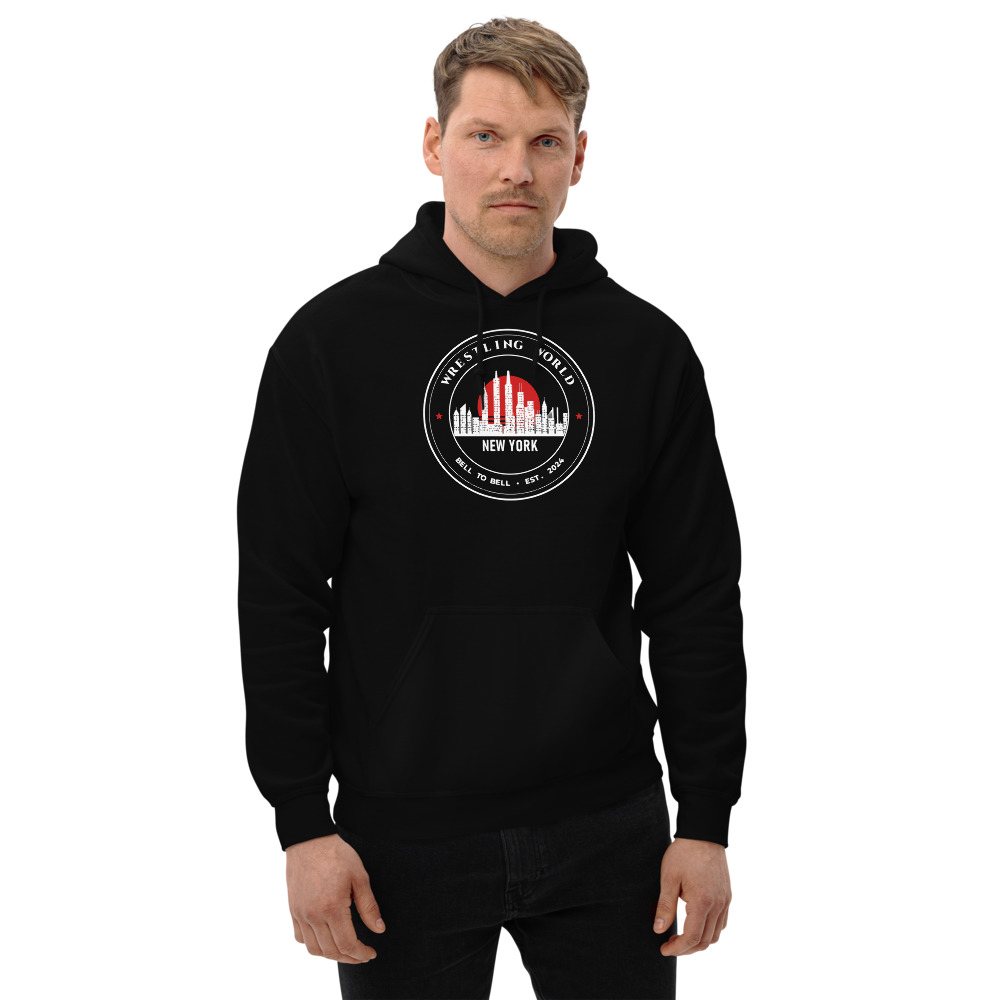 Entertainment Wrestling World Bell To Bell Crest Hoodie Front