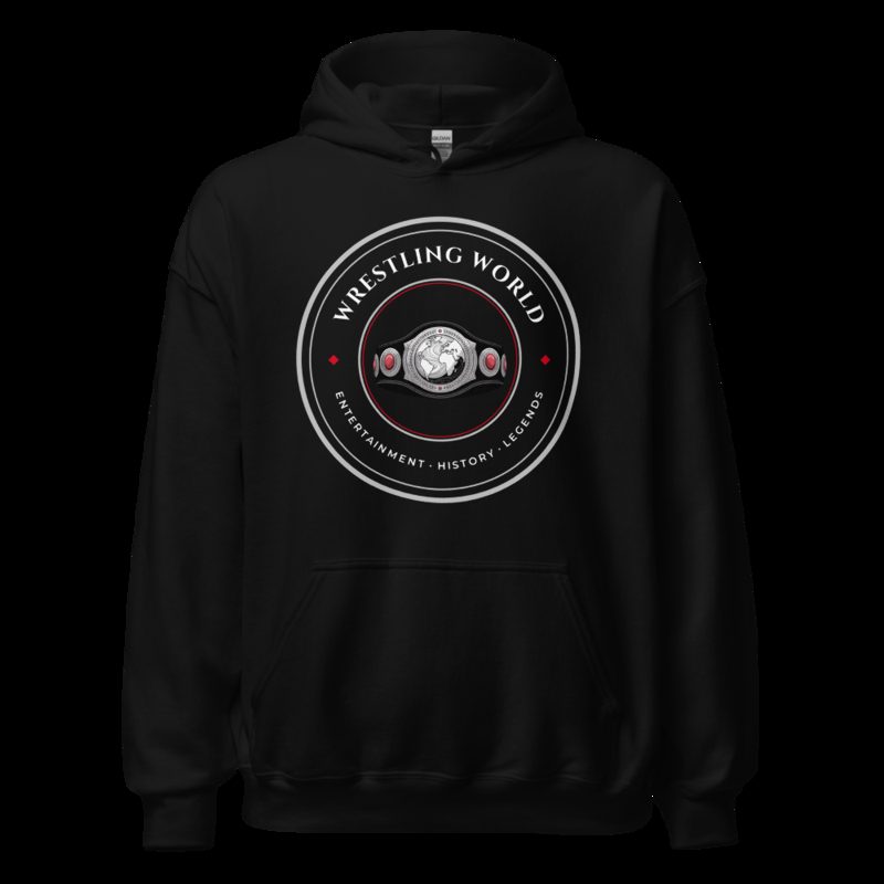 Entertainment Wrestling World Title Belt Crest Hoodie Black