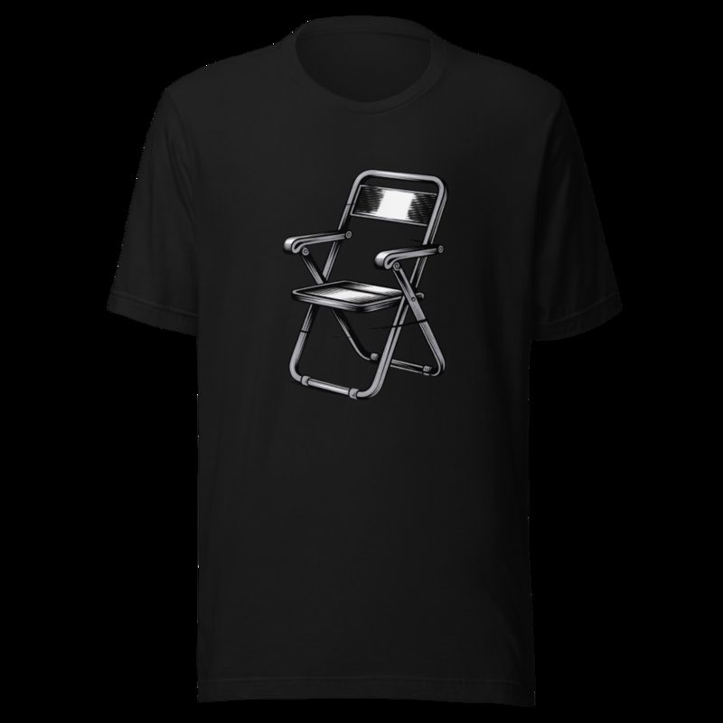 Entertainment Wrestling World Steel Chair Tee Black