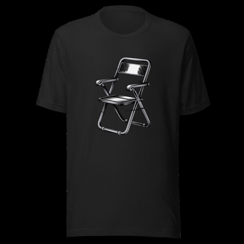 Entertainment Wrestling World Steel Chair Tee Vintage Black