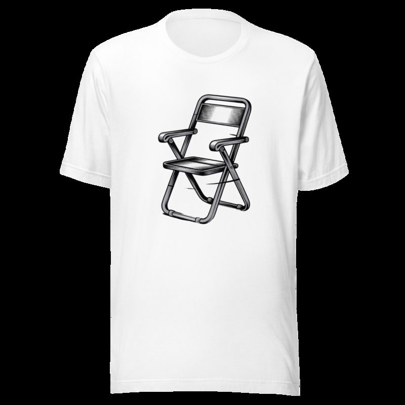 Entertainment Wrestling World Steel Chair Tee White