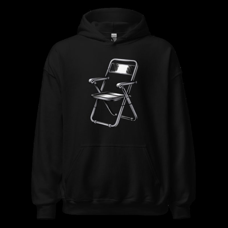 Entertainment Wrestling World Steel Chair Hoodie Black