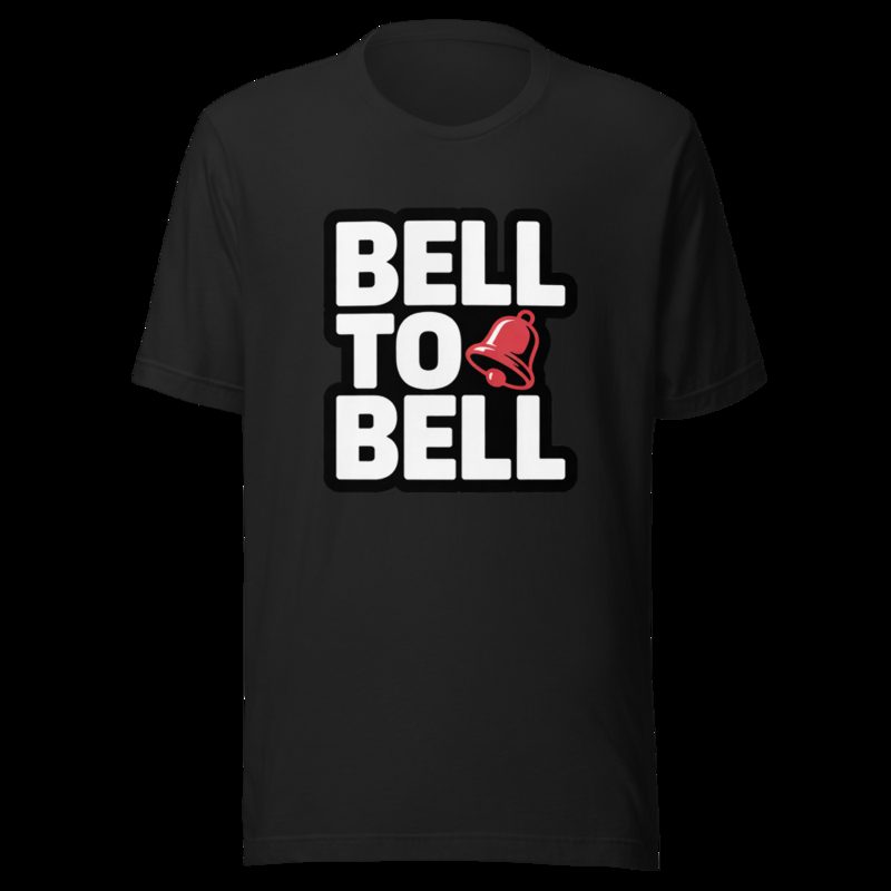 Entertainment Wrestling World Bell To Bell Tee Vintage Black