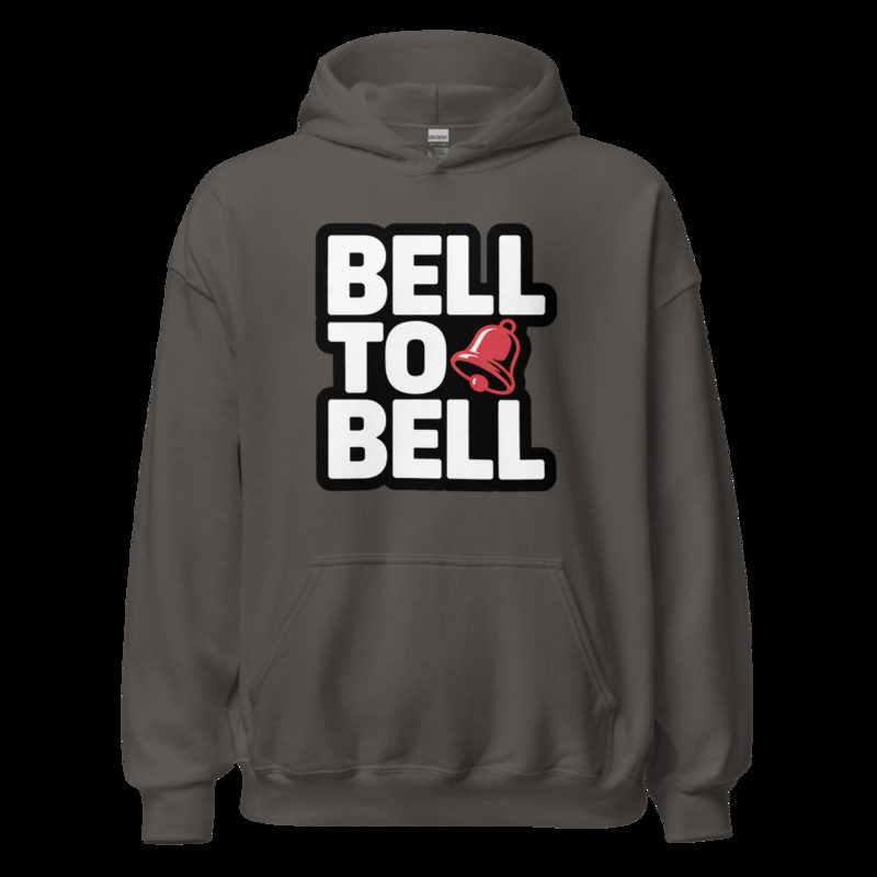 Entertainment Wrestling World Bell To Bell Hoodie Charcoal