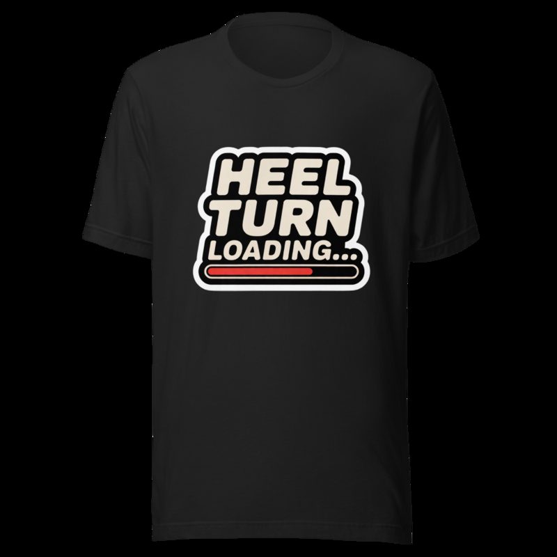 Entertainment Wrestling World Heel Turn Loading Tee Vintage Black