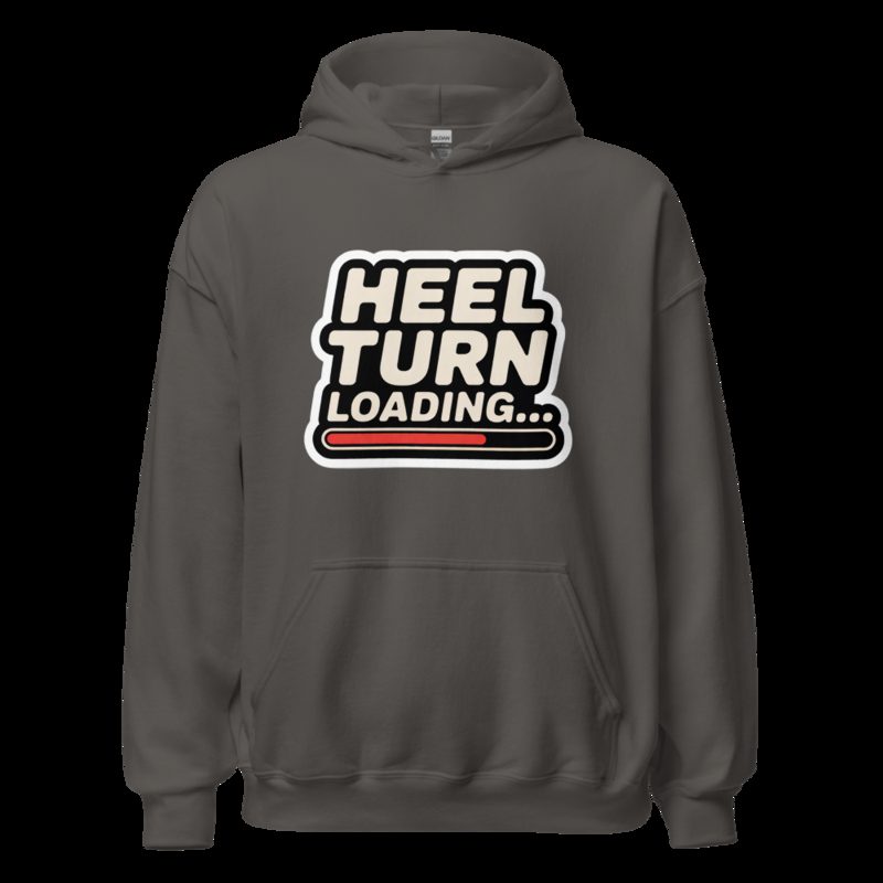 Entertainment Wrestling World Heel Turn Loading Hoodie Charcoal