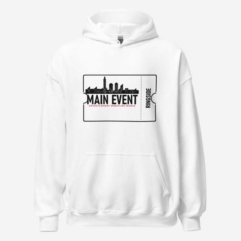 Entertainment Wrestling World Main Event Ticket Hoodie in White
