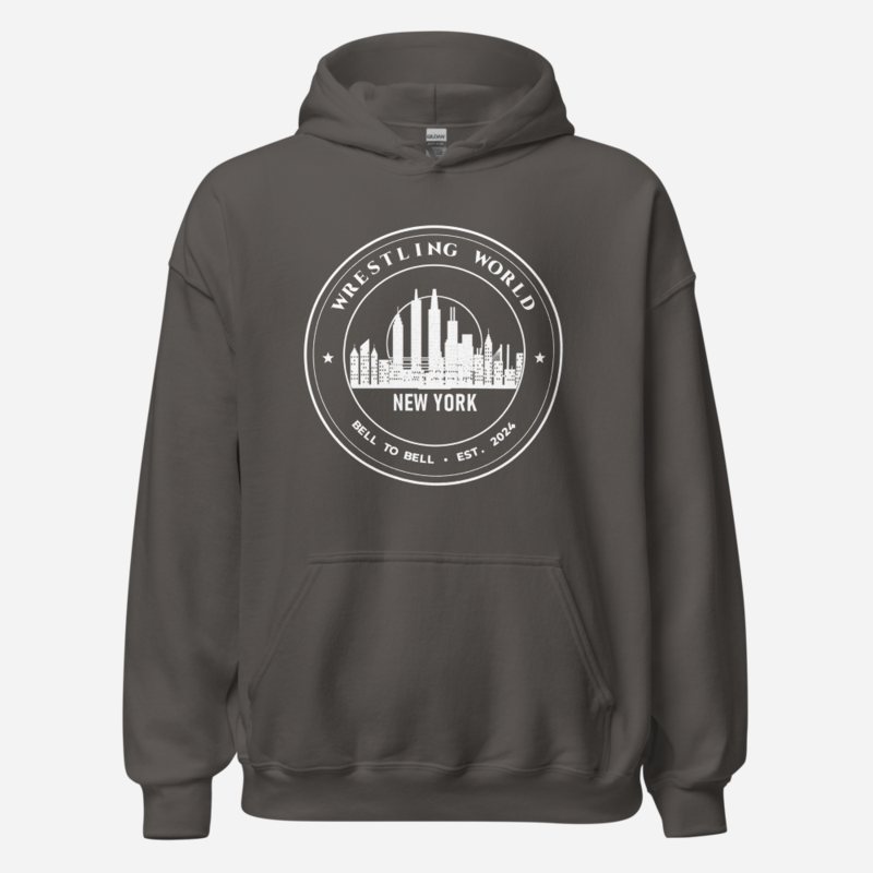 Entertainment Wrestling World Bell To Bell Crest Hoodie Charcoal