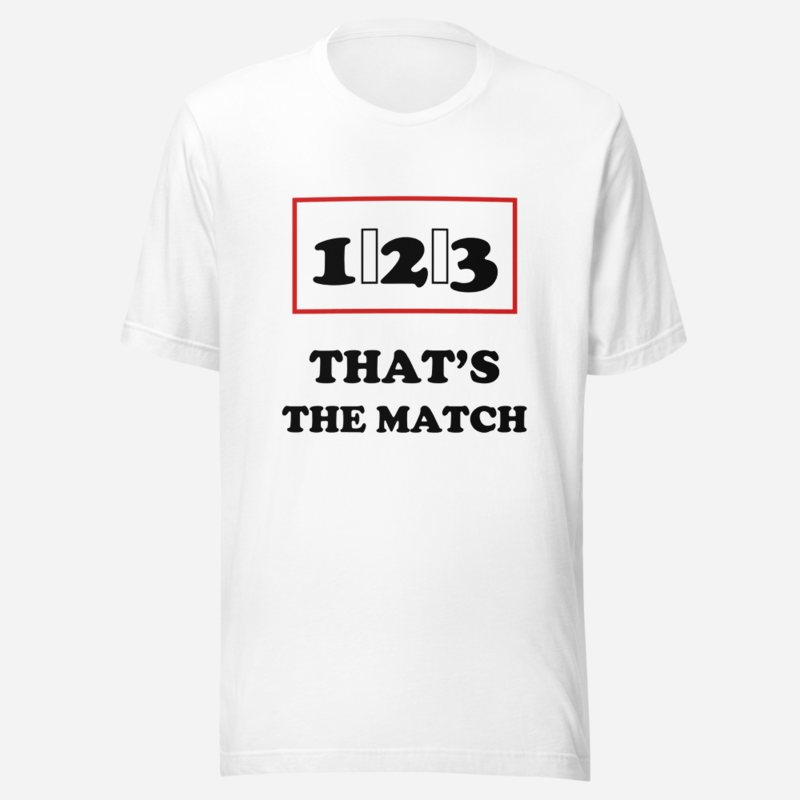 Entertainment Wrestling World One Two Three Tee in White