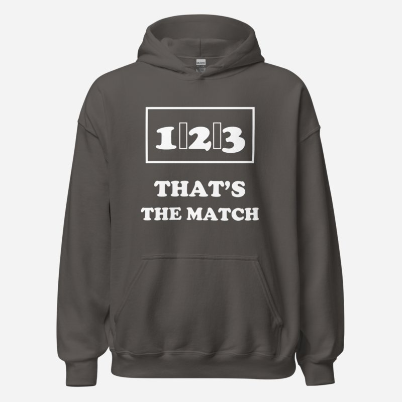 Entertainment Wrestling World One Two Three Hoodie Charcoal