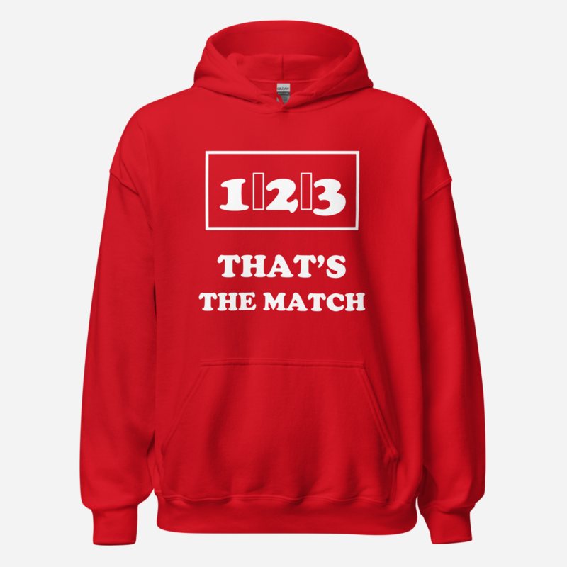 Entertainment Wrestling World One Two Three Hoodie in Red