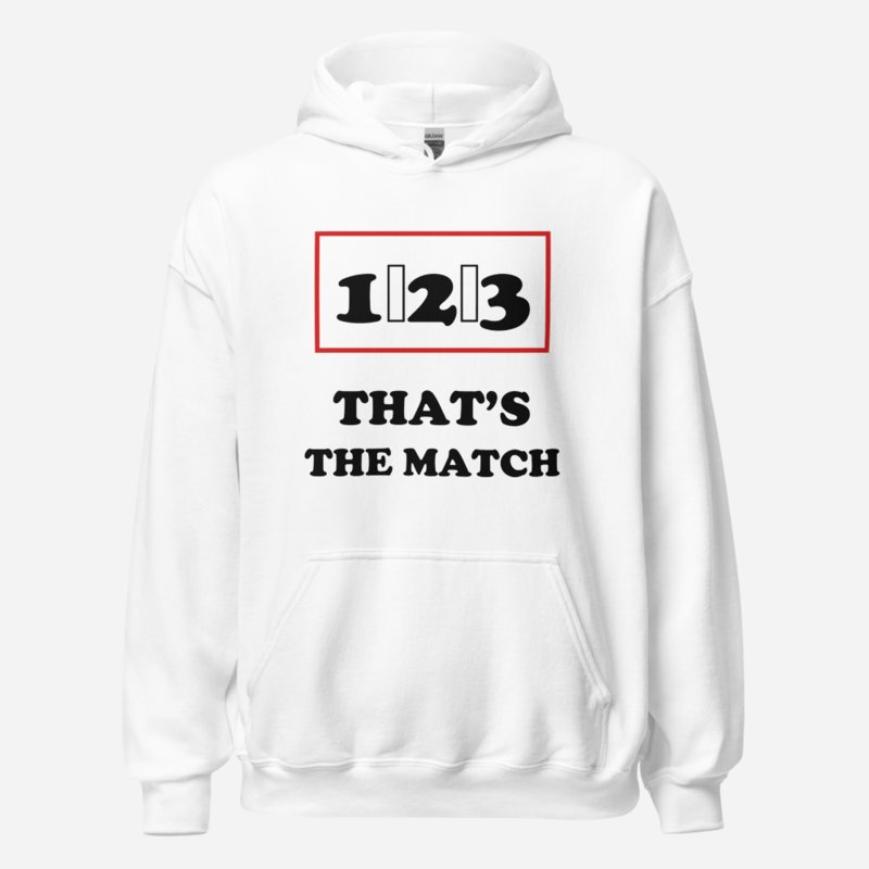 Entertainment Wrestling World One Two Three Hoodie in White