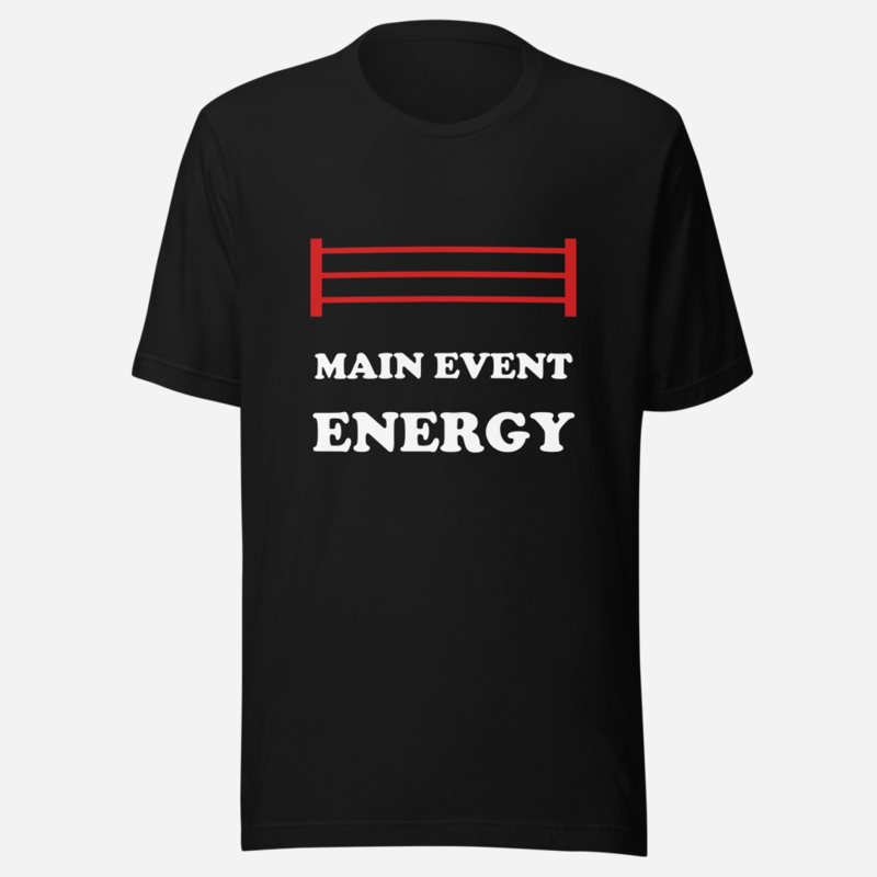 Entertainment Wrestling World Main Event Energy Tee