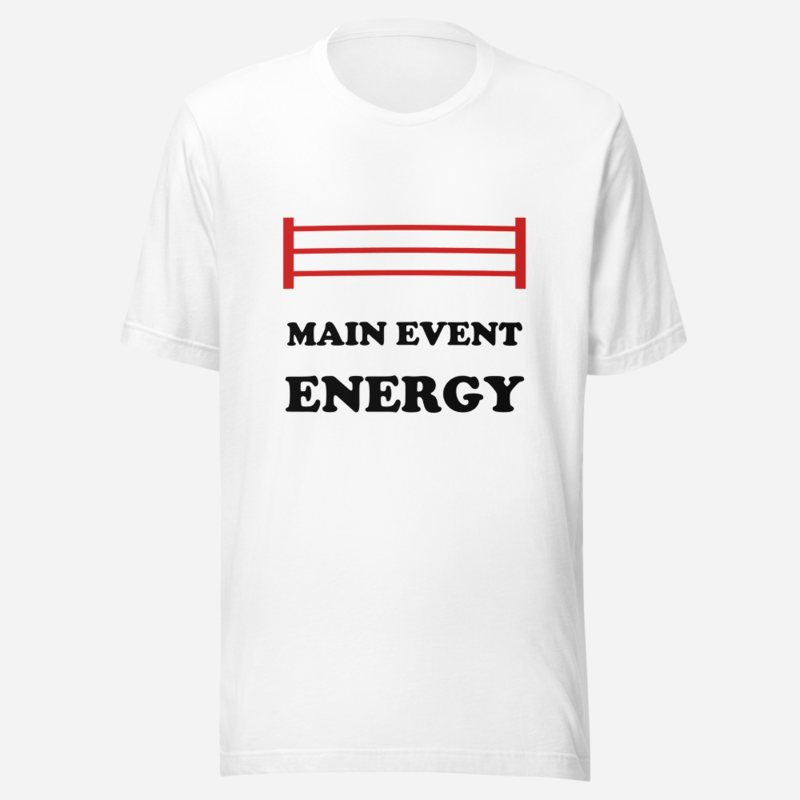 Entertainment Wrestling World Main Event Energy Tee in White