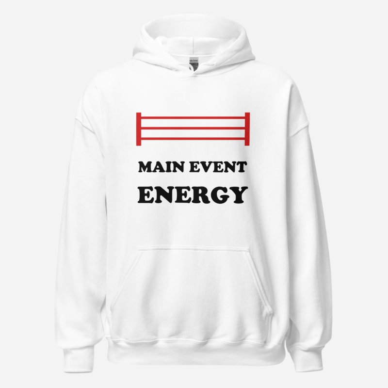 Entertainment Wrestling World Main Event Energy Hoodie in White