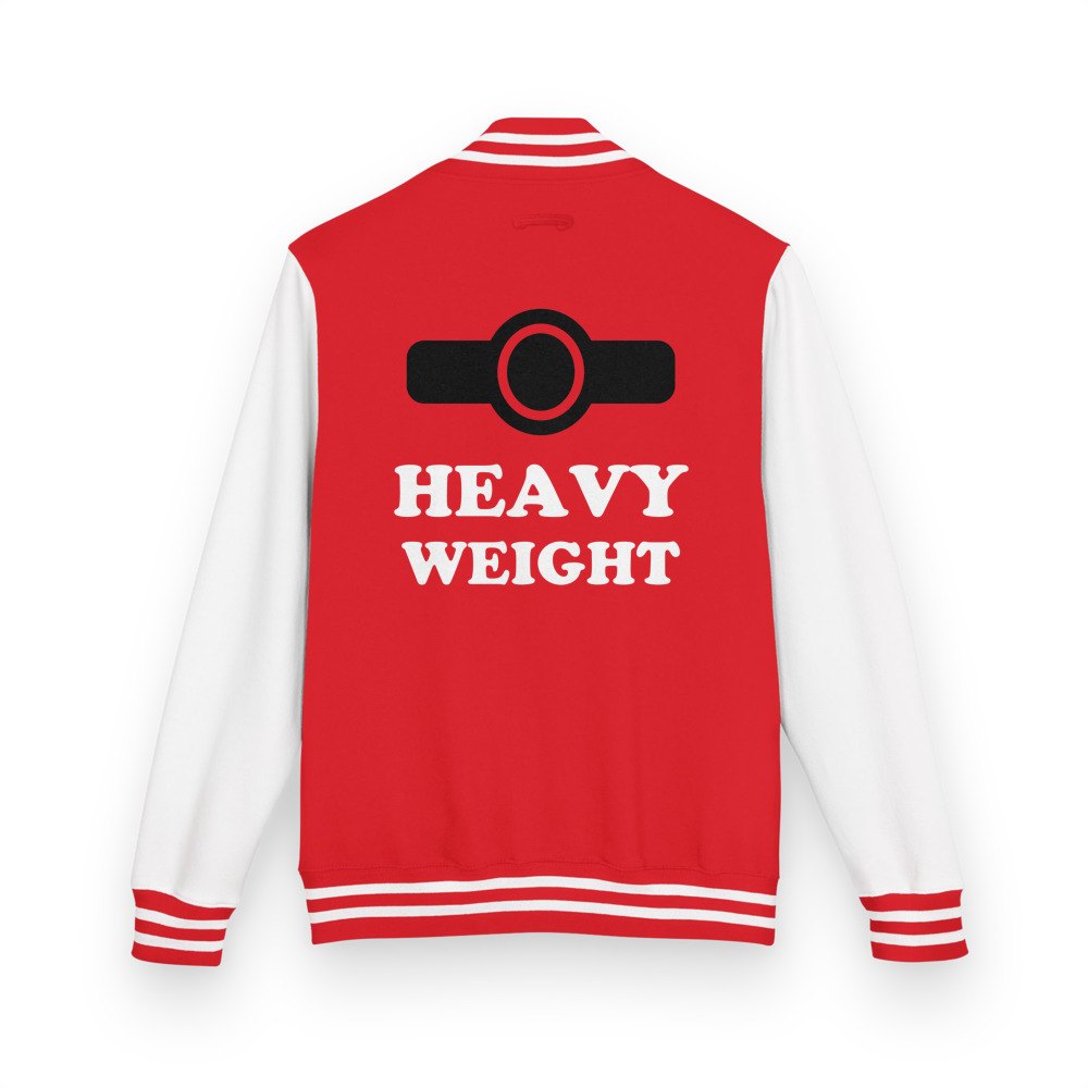 Entertainment Wrestling World Heavyweight Varsity Jacket Fire Red/Arctic White