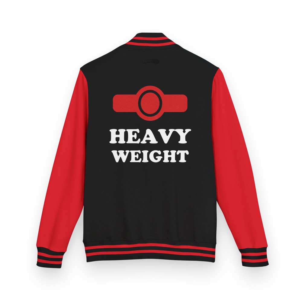 Entertainment Wrestling World Heavyweight Varsity Jacket Jet Black/Fire Red
